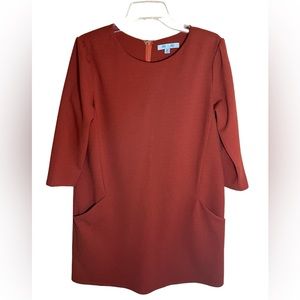 She + Sky Burnt Orange Women’s Mini Dress Size Medium